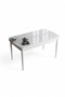 Hanah Home Mesa de Comedor de Mármol Blanco